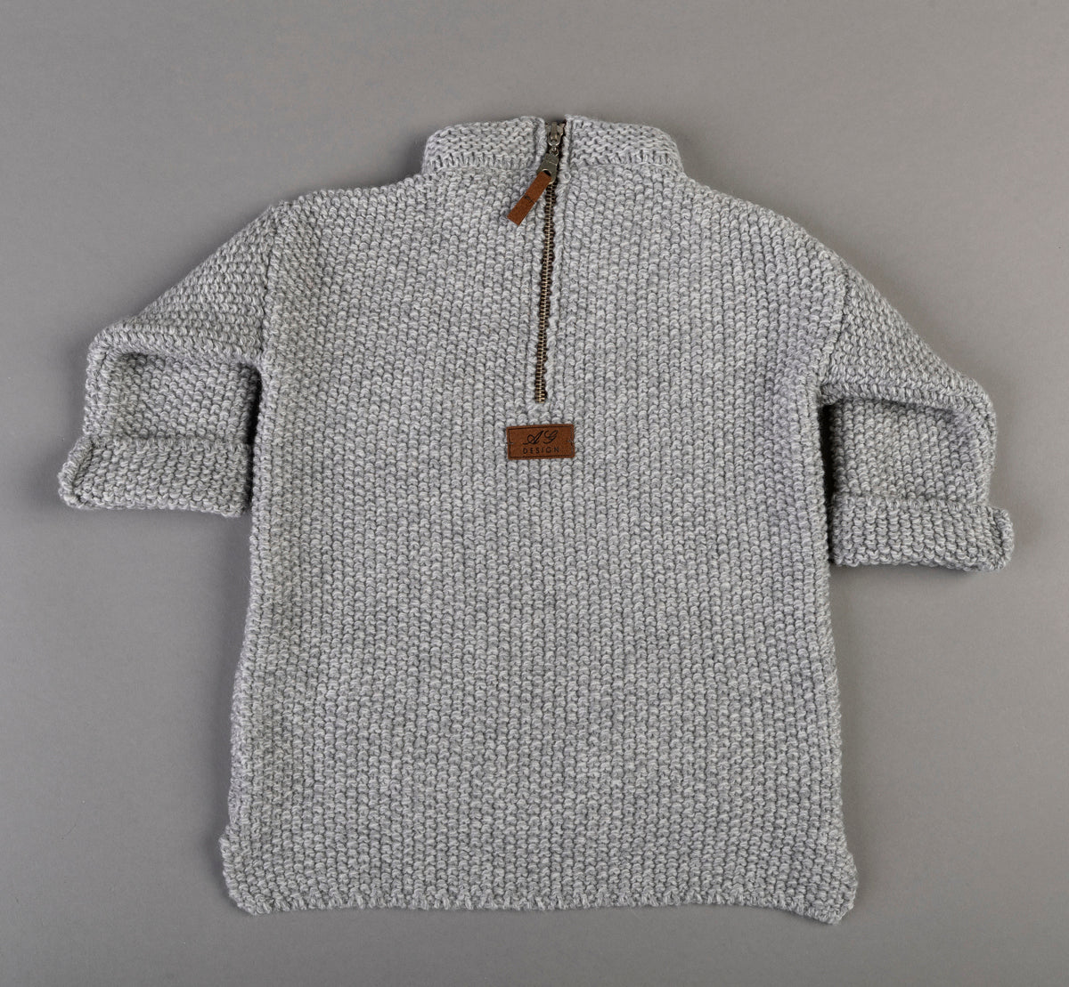 Kid wool alpaca sweater tunic - small grown up - cocoa