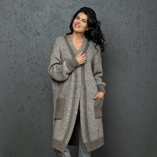 Chunky knit oversized cardigan Natalie - cocoa!