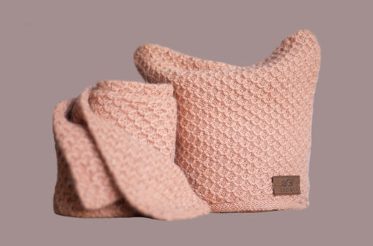 Kids Alpaca knit scarf and hat - the set SUPER SOFT