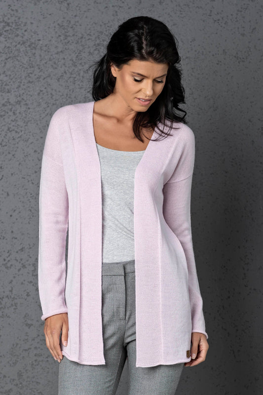 Knit wool cardigan TEEROSE - light pink