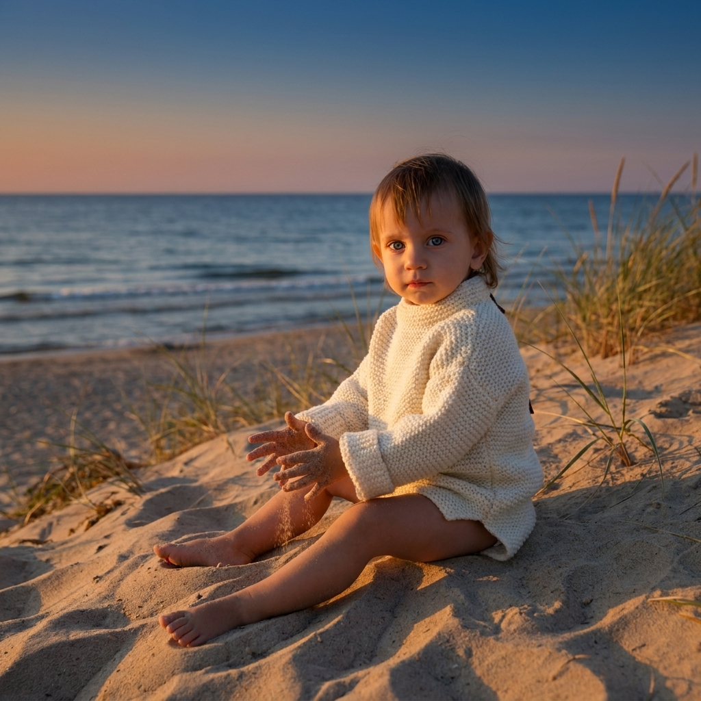 Tunique pull en laine d'alpaga pour enfant - taille S adulte - blanche
