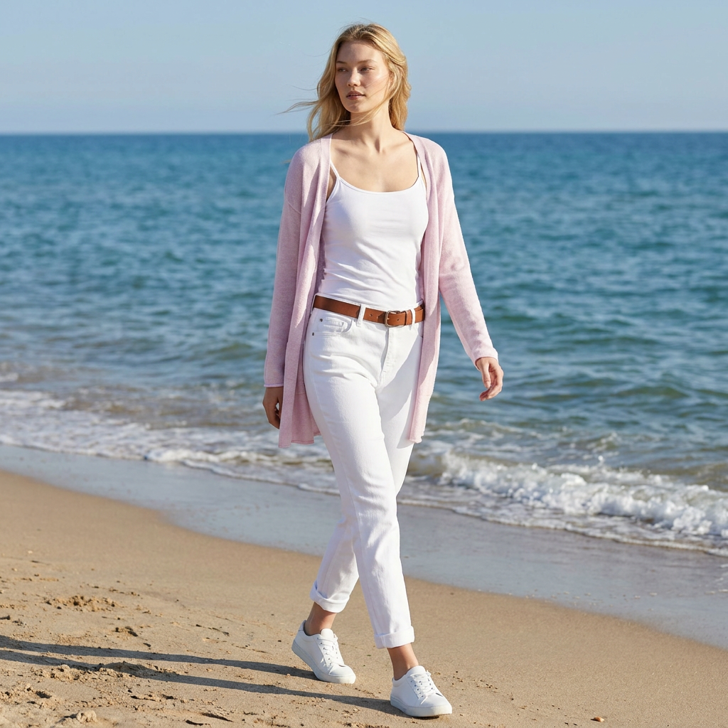 Knit wool cardigan TEEROSE - light pink