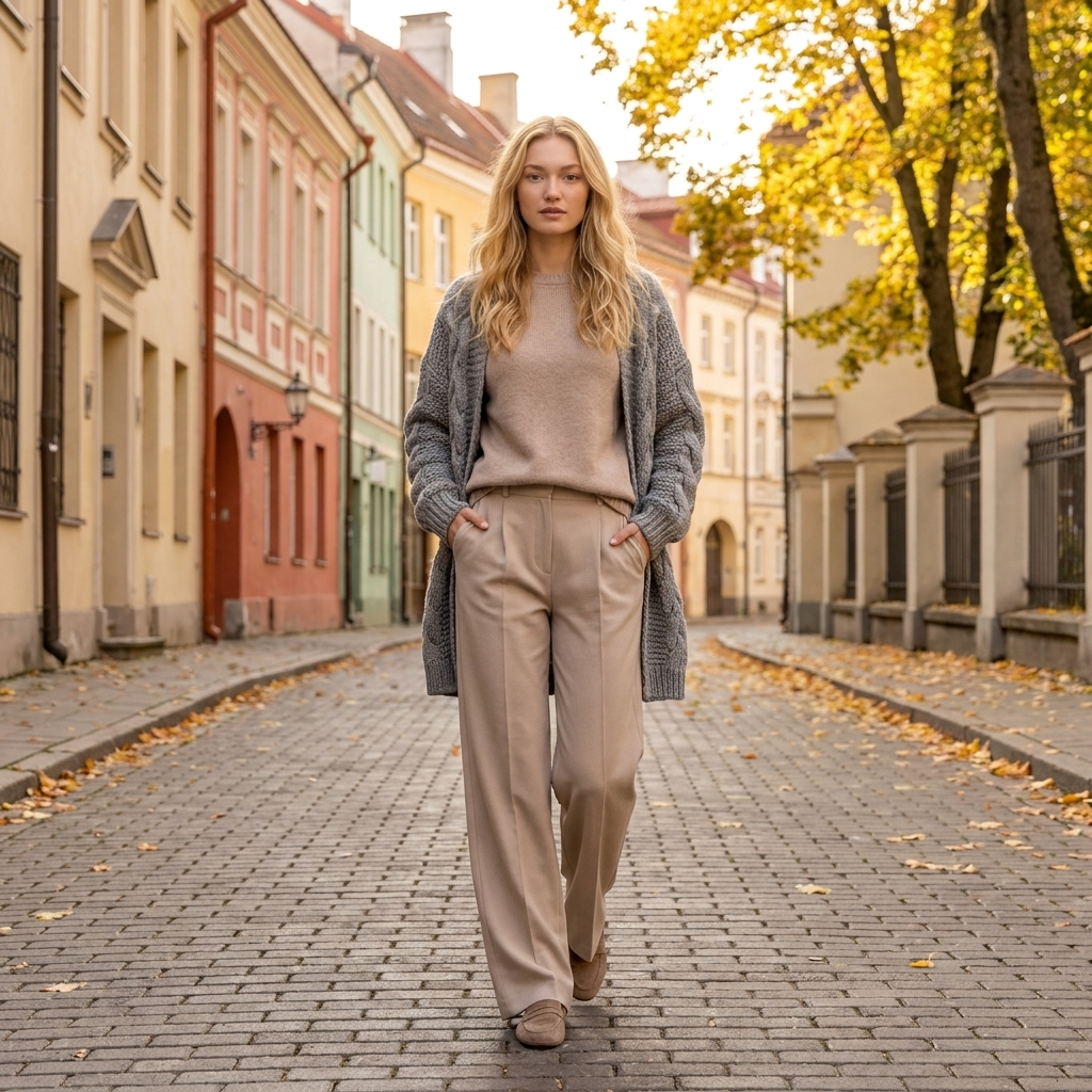 NORA oversized chunky cable knit alpaca cardigan, cocoa — By AGdesign