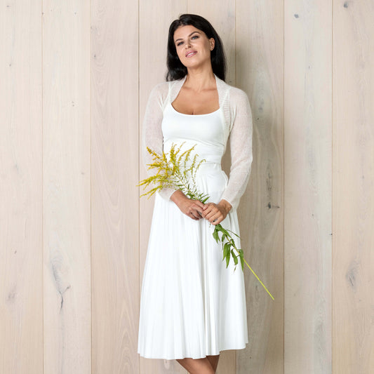 Wedding mohair bolero Anna - ivory