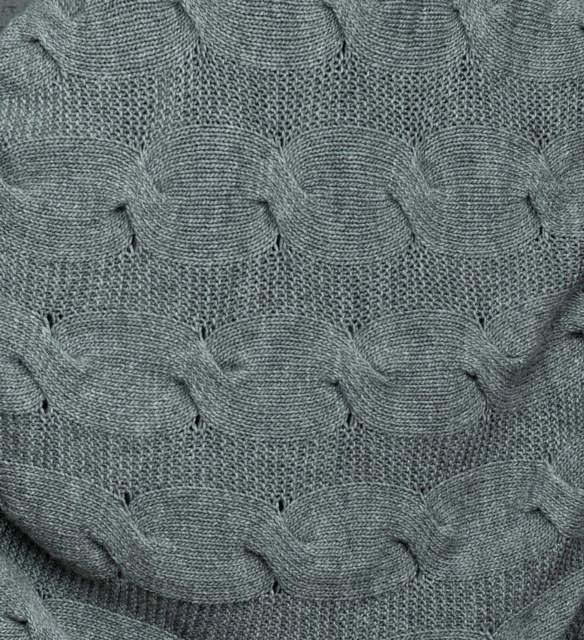 KNOTTY stambaus pynių mezgimo oversize alpakos vilnos kardiganas, šviesiai pilkas — By AGdesign
