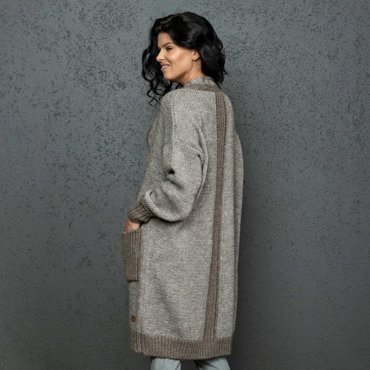 Chunky knit oversized cardigan Natalie - cocoa!